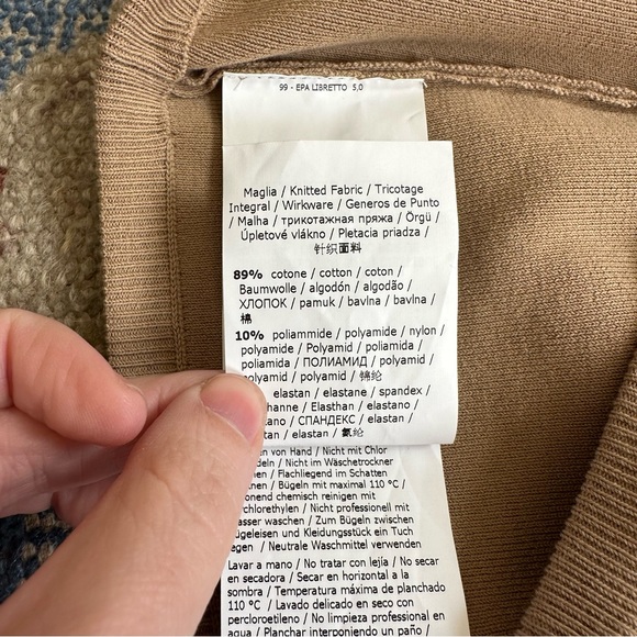 NWOT MaxMara Avori Cropped Stretch Cotton-blend Bandeau Top S - Picture 8 of 8